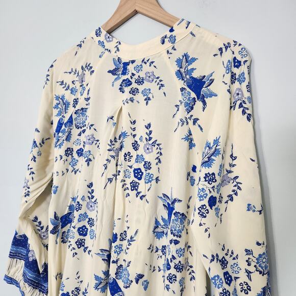 Natalie Martin Fiore Short Dress in Posey Print Bluebell Floral, Small - Picture 9 of 13